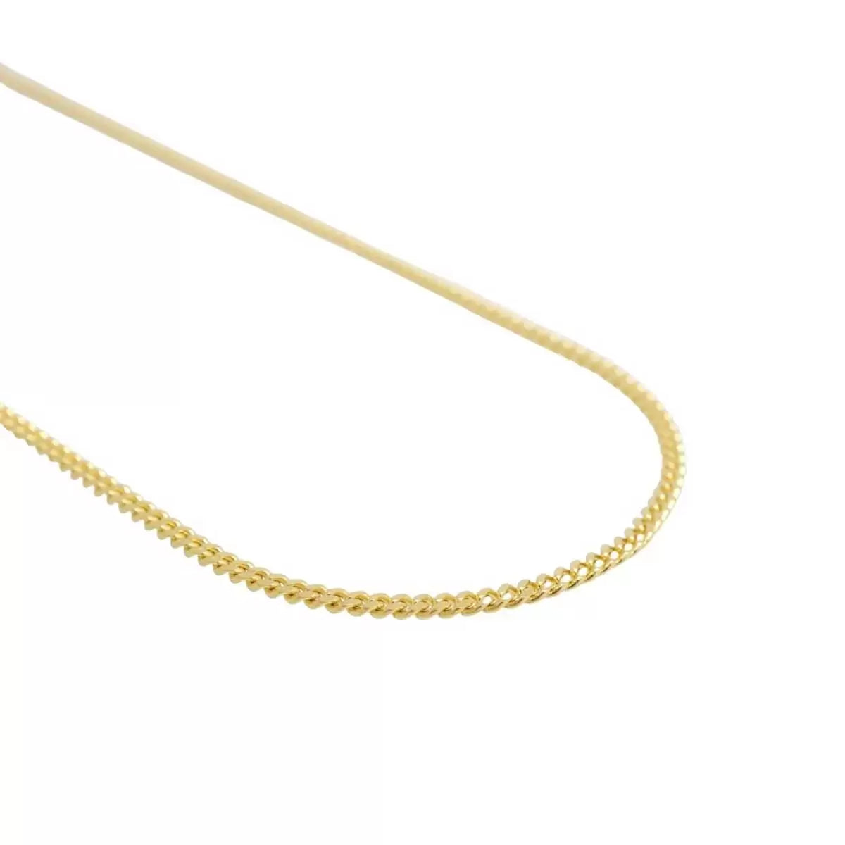 Micro Cuban Link Solid Gold Chain 14k
