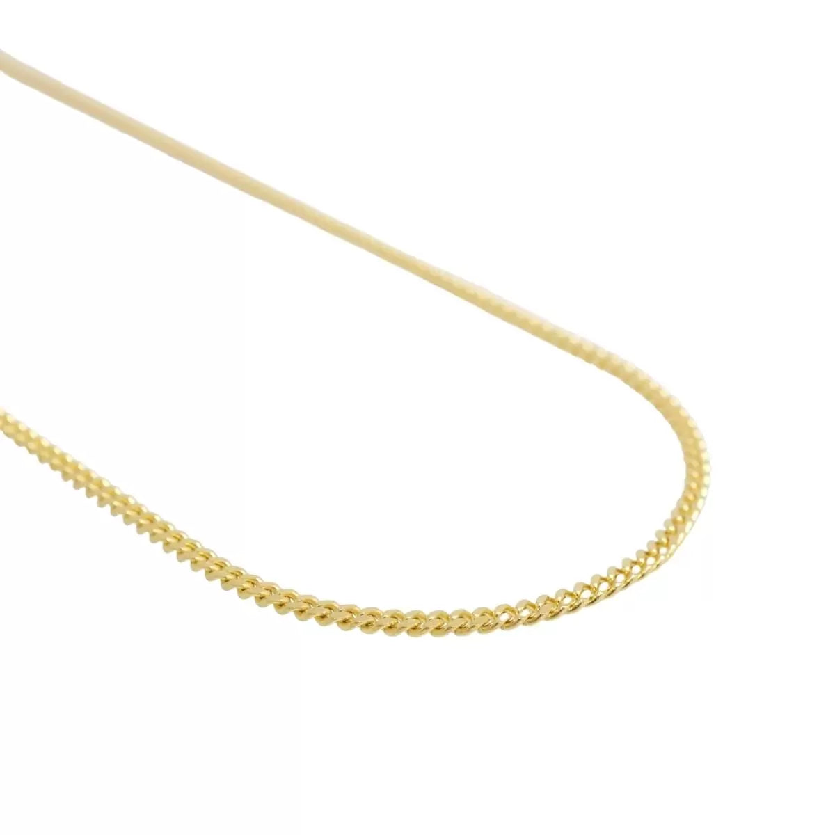 Micro Cuban Link Solid Gold Chain 14k
