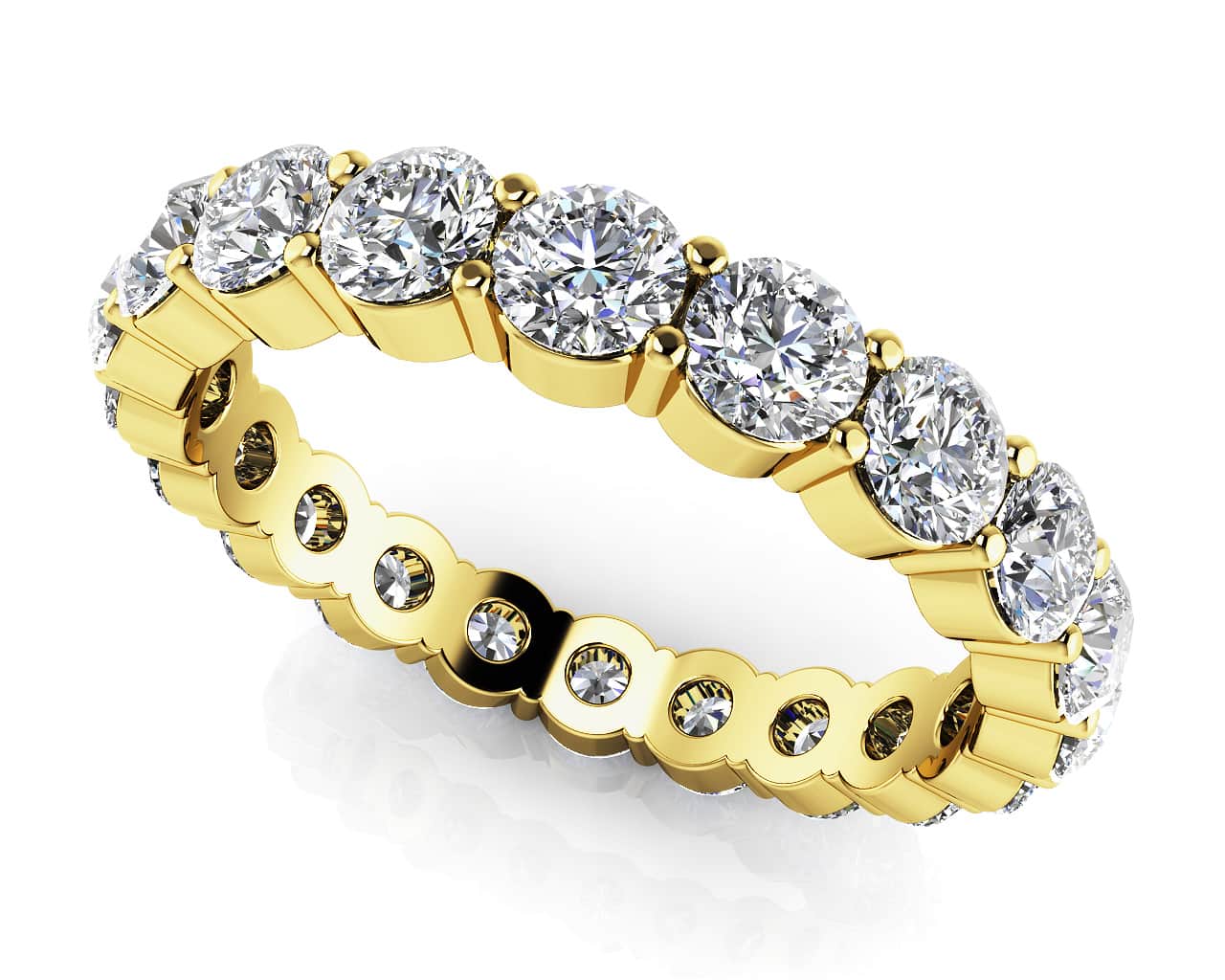 Eternally Yours Diamond Eternity Band In 14K 18K White Yellow Or Rose Gold
