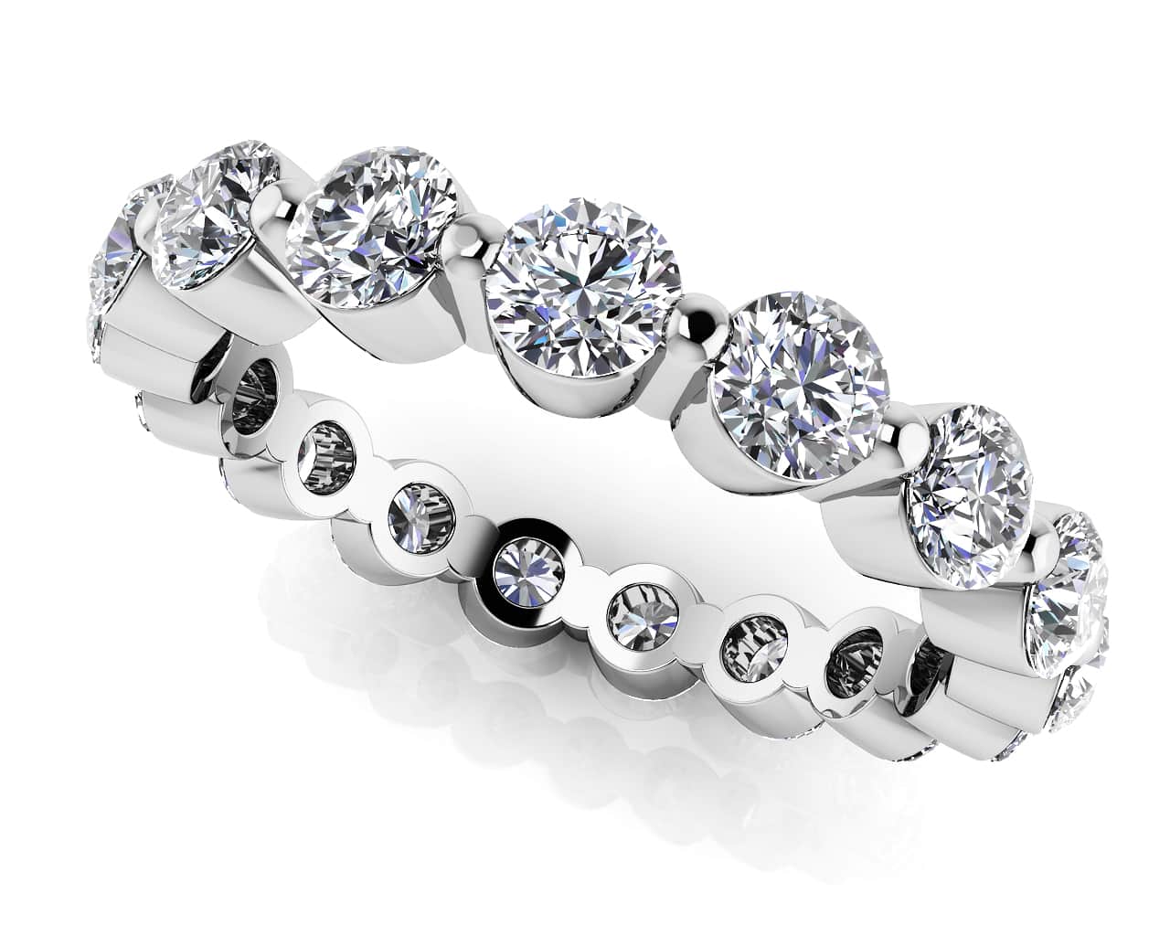La Belle Common Prong Diamond Eternity Ring