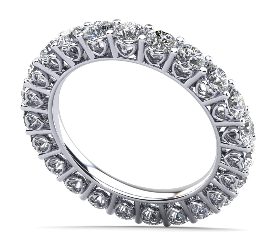 Diamond Heart Eternity Ring