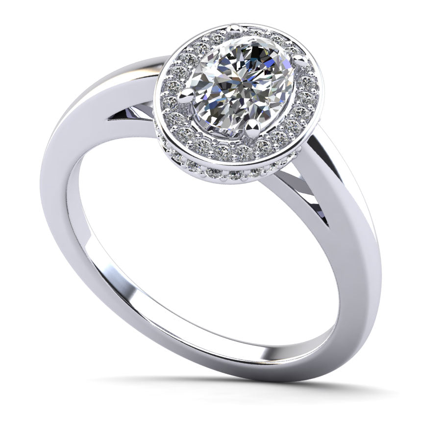 Oval Opulence Diamond Engagement Ring