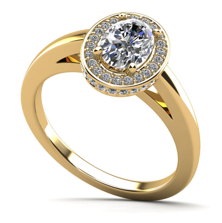 Oval Opulence Diamond Engagement Ring