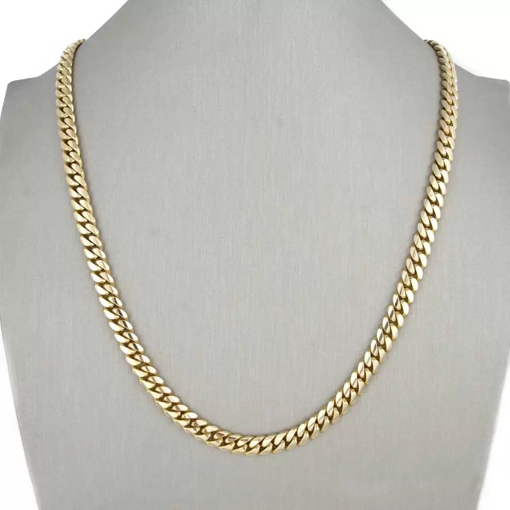 Cuban Link Solid Gold Chain 10k