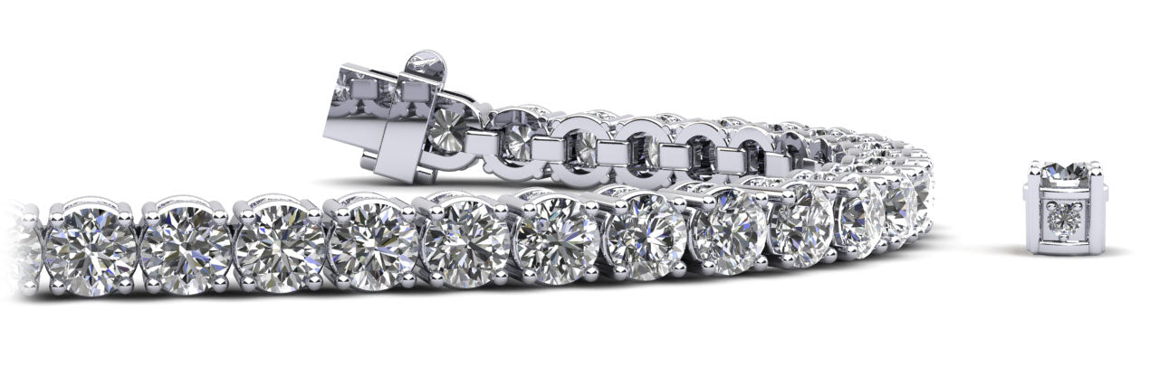 Ultimate Tennis Bracelet With Side Stones