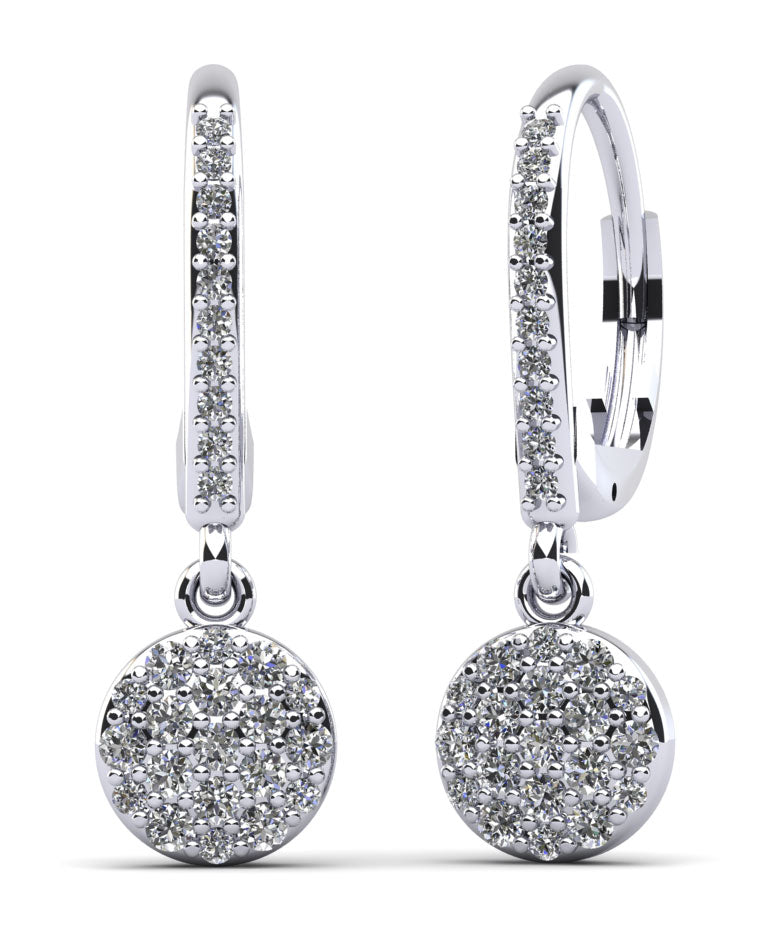 Sparkle Cluster Diamond Earrings