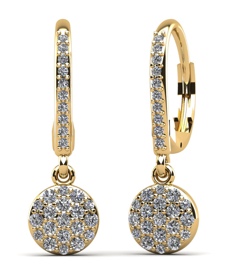 Sparkle Cluster Diamond Earrings