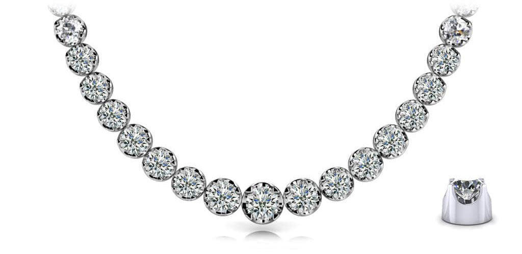 Classic Diamond Strand Available In White Yellow Rose Gold Or Platinum