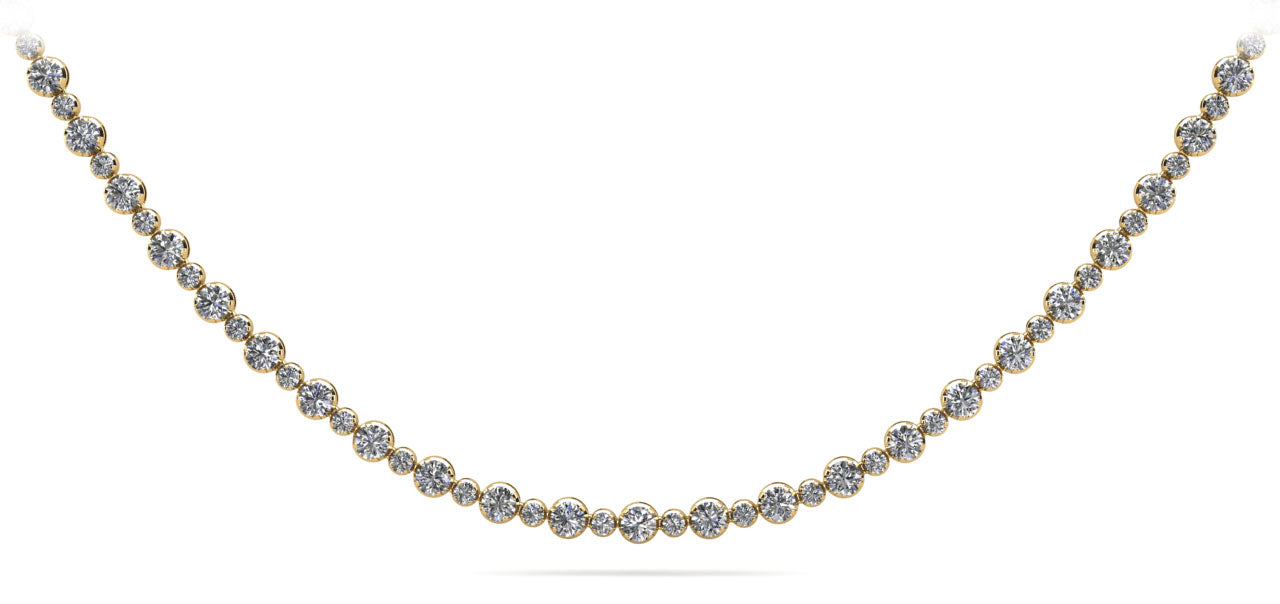 Alternating Diamonds Diamond Necklace